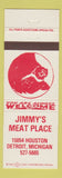 Matchbook Cover - Jimmy's Meat Market Detroit MI