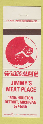 Matchbook Cover - Jimmy's Meat Market Detroit MI