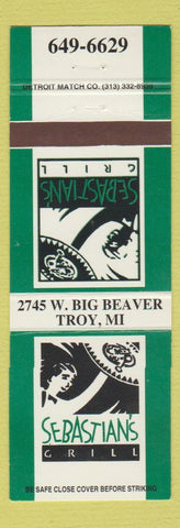 Matchbook Cover - Sebastian's Grill Troy MI