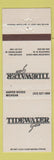 Matchbook Cover - Tidewater Grill Charleston WV Harper Woods MI