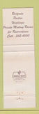 Matchbook Cover - Crabbie Joe's Dearborn MI seafood
