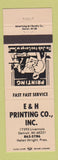Matchbook Cover - E&H Printing Detroit MI TAN