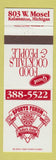 Matchbook Cover - Sports Forum Restaurant Kalamazoo MI