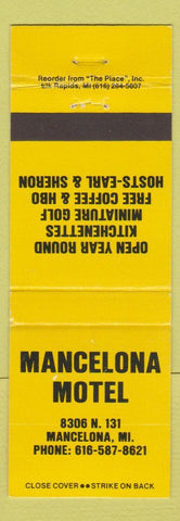 Matchbook Cover - Mancelona Motel MI