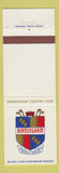 Matchbook Cover - Birmingham Country Club MI
