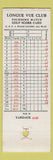 Matchbook Cover - Longue Vue Club Pittsburgh PA