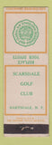 Matchbook Cover - Scarsdale Golf Club Hartsdale NY