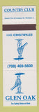 Matchbook Cover - Glen Oak Country Club