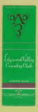Matchbook Cover - Edgewood Valley Country Club La Grange IL