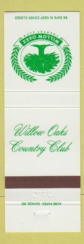Matchbook Cover - Willow Oaks Country Club