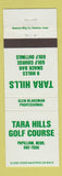 Matchbook Cover - Tara Hills Golf Course Papillion NE