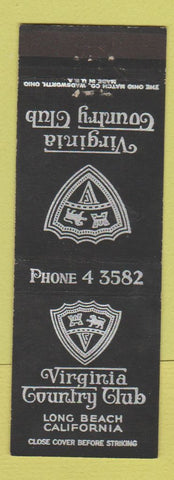 Matchbook Cover - Virginia Country Club Long Beach CA