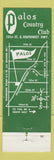 Matchbook Cover - Palos Country Club Palos Park IL
