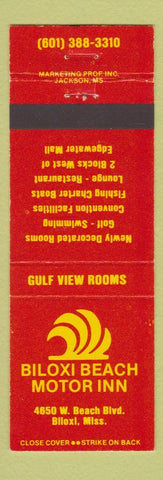 Matchbook Cover - Biloxi Beach Motor Inn MS