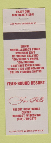 Matchbook Cover - Fox Hills Resort Mishicot WI