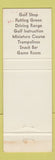 Matchbook Cover - Dominguez Golf Course Golden Bull Restaurant Gardena CA