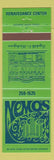 Matchbook Cover - Nemos Bar Wyandotte MI