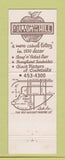 Matchbook Cover - The Hillside Restaurant Plymouth MI