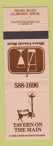 Matchbook Cover - Tavern on the Main Clawson MI