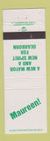 Matchbook Cover - Maureen! Mayor and Spirit Dearborn MI WEAR