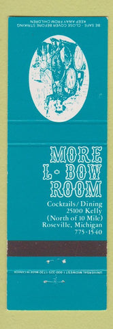 Matchbook Cover - More L Bow Room Roseville MI