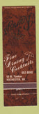 Matchbook Cover - Rainey's Rochester MI restaurant