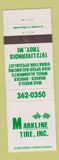 Matchbook Cover - Markline Tire Inc Troy MI