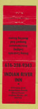 Matchbook Cover - Indian River Inn Indian River MI