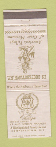Matchbook Cover - Otesaga Resort Cooperstown NY