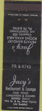 Matchbook Cover - Jacy's Restaurant Chicago?