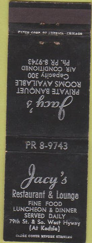 Matchbook Cover - Jacy's Restaurant Chicago?