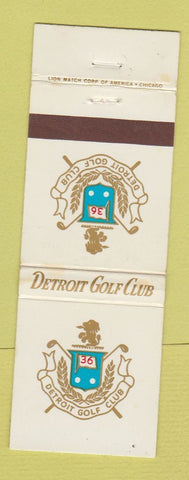 Matchbook Cover - Detroit Golf Club MI WEAR