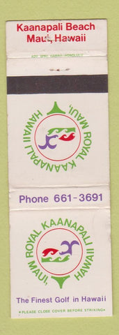 Matchbook Cover - Royal Kaanapali Maui Hawaii  WORN