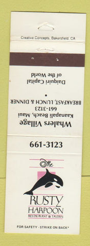 Matchbook Cover - Rusty Harpoon Resturant Maui Hawaii