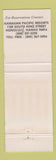 Matchbook Cover - Hawaiian Pacific Resorts Hawaii WEAR