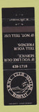 Matchbook Cover - Army Club System Hawaii