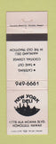 Matchbook Cover - New York Deli Honolulu Hawaii