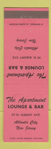 Matchbook Cover - The Apartment Lounge Bar Atlantic City NJ