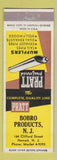 Matchbook Cover - Pratt Mufflers Bobro Products Newark NJ