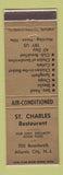 Matchbook Cover - St Charles Restaurant Atlantic City NJ