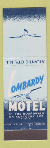 Matchbook Cover - Lombardy Motel Atlantic City NJ