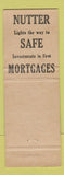 Matchbook Cover - Nutter Mortgage Service Camden NJ