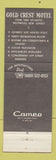 Matchbook Cover - Gold Crest Motel Wildwood NJ