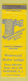 Matchbook Cover - Westwood Motor Lodge Thorofare NJ