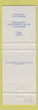 Matchbook Cover - Disneyland Hotel Anaheim CA