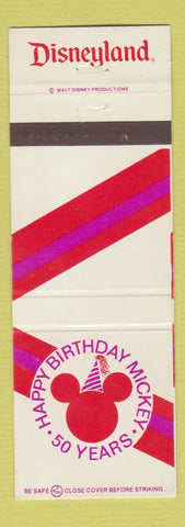 Matchbook Cover - Disneyland 50th Anniversary