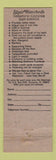 Matchbook Cover - Shair Waterbeds Honolulu Hawaii