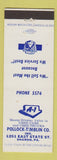 Matchbook Cover - Pollock Timblin Ford Sharon PA