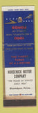 Matchbook Cover - 1960 Ford Housenick Bloomsburg PA WEAR