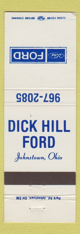 Matchbook Cover - Dick Hill Ford Johnstown OH